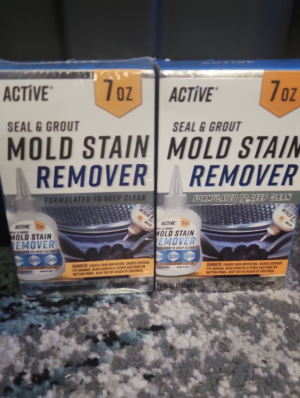2 Boxes Active USA Seal & Grout Mold Stain Remover